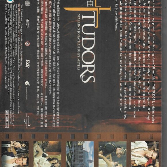 The Tudors Season 1 Box Set Japanese Import Front Folds Out Snap Case RARE - Picture 3 of 3